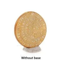 Phaistos Disc: The Unsolved Mystery, grundlös 15 cm dekorativ med handgjord finish, minoisk civilisation Dekorativ keramik 7 - g