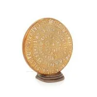 Phaistos Disc: The Unsolved Mystery, 15.5cm Decorative Base with Handcrafted Finish, Minoan Civilization, Ancient Greece Decorat