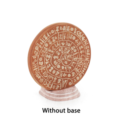 Phaistos Disc: The Unsolved Mystery, grundlÃ¶s 13 cm dekorativ med handgjord finish, minoisk civilisation Dekorativ keramik 7 - g