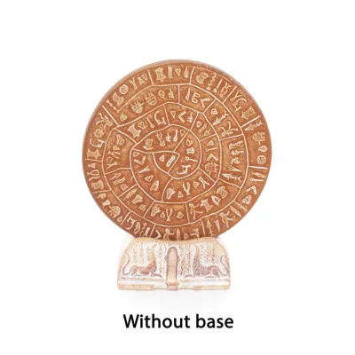 Phaistos Disc: The Unsolved Mystery, grundlös 11 cm dekorativ handgjord finish, minoisk civilisation Dekorativ keramik 1 - grifo