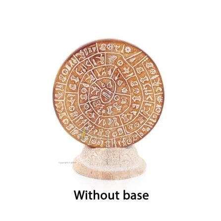 Phaistos Disc: The Unsolved Mystery, Baseless 9cm Decorative Handcrafted Finish, Minoan Civilization Decorative Ceramics 1 - gri