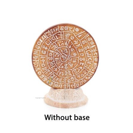 Phaistos Disc: The Unsolved Mystery, grundlÃ¶s 9 cm dekorativ handgjord finish, minoisk civilisation Dekorativ keramik 1 - grifon