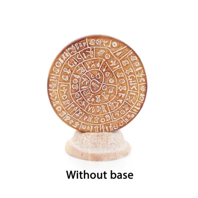 Phaistos Disc: The Unsolved Mystery, grundlös 9 cm dekorativ handgjord finish, minoisk civilisation Dekorativ keramik 1 - grifon