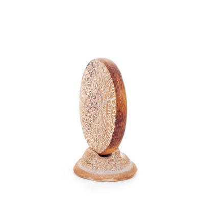 Phaistos Disc: The Unsolved Mystery, pÃ¥ 11 cm dekorativ bas med handgjord finish, minoisk civilisation, antikens Grekland Dekora