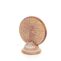 Phaistos Disc: The Unsolved Mystery, on 11cm Decorative Base with Handcrafted Finish, Minoan Civilization, Ancient Greece Decora
