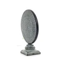 Phaistos Disc: The Unsolved Mystery, på kapitalbas 27x22cm dekorativ med handgjord finish, minoisk civilisation Dekorativ kerami