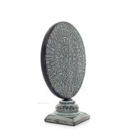 Phaistos Disc: The Unsolved Mystery, on capital base 27x22cm decorative with Handmade finish, Minoan civilization Decorative Cer
