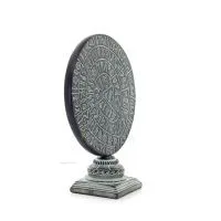 Phaistos Disc: The Unsolved Mystery, on capital base 27x22cm decorative with Handmade finish, Minoan civilization Decorative Cer