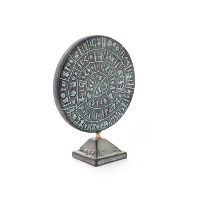 Phaistos Disc: The Unsolved Mystery, based on Crete 10x8cm decorative with Handmade finish, Minoan civilization Decorative Ceram