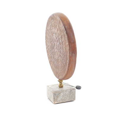 Phaistos Disc: The Unsolved Mystery, with marble 19x 16cm decorative with Handmade finish, Minoan civilization Decorative Cerami