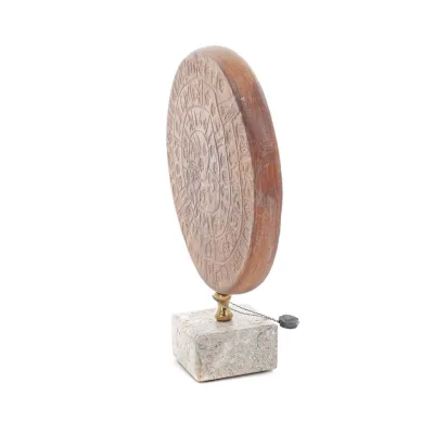 Phaistos Disc: The Unsolved Mystery, med marmor 19x16cm dekorativ med handgjord finish, minoisk civilisation Dekorativ keramik 2