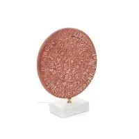 Phaistos Disc: The Unsolved Mystery, med marmor 17x14cm dekorativ med handgjord finish, minoisk civilisation Dekorativ keramik 3