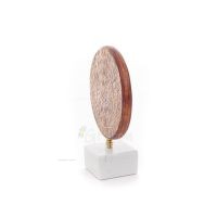 Phaistos Disc: The Unsolved Mystery, with marble 15x12cm decorative with Handmade finish, Minoan civilization Decorative Ceramic