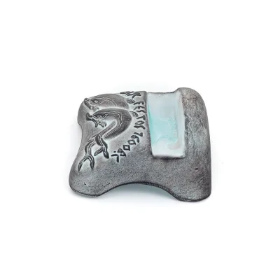 Phaistos Dolphin Disc Base stor 5x10cm dekorativ med handgjord finish, För 431232, 431233, 431234 Dekorativ keramik 7 - grifon.s