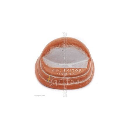 Phaistos Disc Base 4,5x8cm dekorativ med handgjord finish, FÃ¶r 431234 och 431235 Dekorativ keramik 1 - grifon.se 