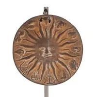 Sol med stjärnkrets 19cm keramisk dekoration med handgjord finish Dekorativ keramik 1 - grifon.se 