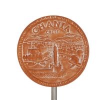 Hanging wall plate 14cm Chania, decorative with Handmade finish, wall-mounted Decorative Ceramics 1 - grifon.se 