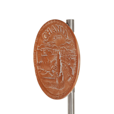 Hanging wall plate 14cm Chania, decorative with Handmade finish, wall-mounted Decorative Ceramics 2 - grifon.se 