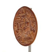 VÃ¤gghÃ¤ngande tallrik 18cm Kretas prefekturer, dekorativ med handgjord finish, vÃ¤ggmonterad Dekorativ keramik 2 - grifon.se 