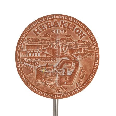 Hanging wall plate 18cm Heraklion, decorative with Handmade finish, wall-mounted Decorative Ceramics 1 - grifon.se 