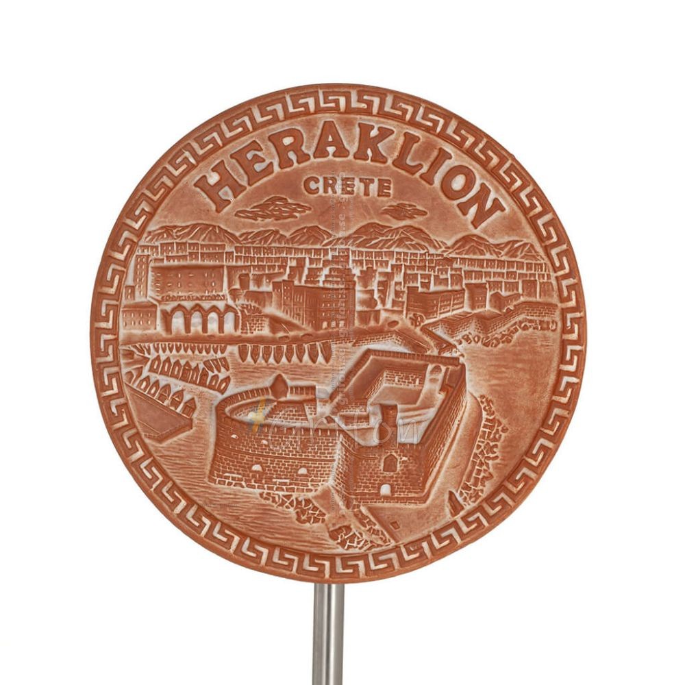 Hanging wall plate 18cm Heraklion, decorative with Handmade finish, wall-mounted Decorative Ceramics 1 - grifon.se 