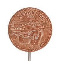 Hanging wall plate 18cm Heraklion, decorative with Handmade finish, wall-mounted Decorative Ceramics 1 - grifon.se 