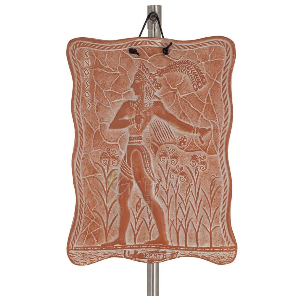 VÃ¤gghÃ¤ngande plaketter i form av en prins 22x18cm dekorativa med handgjord finish, vÃ¤ggmonterad Dekorativ keramik 1 - grifon.se 