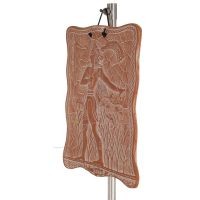 VÃ¤gghÃ¤ngande plaketter i form av en prins 22x18cm dekorativa med handgjord finish, vÃ¤ggmonterad Dekorativ keramik 2 - grifon.se 