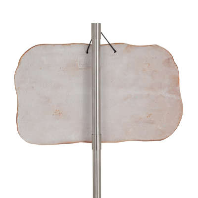 VÃ¤gghÃ¤ngande plaketter ljusblÃ¥ dam 15x24cm dekorativ med handgjord finish, vÃ¤ggmonterad Dekorativ keramik 4 - grifon.se 