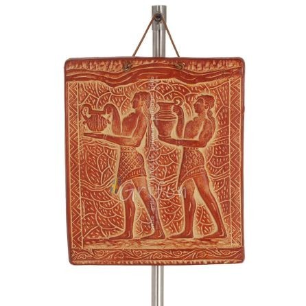 Plaques hanging on the wall Rytoforos 21x17cm decorative with Handmade finish, wall-mounted Decorative Ceramics 1 - grifon.se