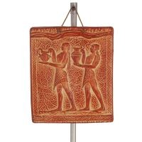 Plaques hanging on the wall Rytoforos 21x17cm decorative with Handmade finish, wall-mounted Decorative Ceramics 1 - grifon.se 