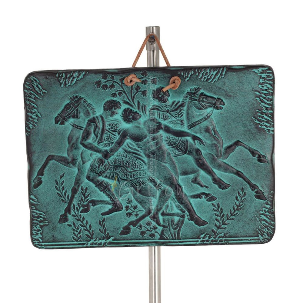 Plaques wall hanging horses 23x17cm decorative with Handmade finish, wall-mounted Decorative Ceramics 1 - grifon.se 