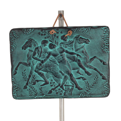 Plattor vägghängande hästar 23x17cm dekorativa med Handgjord finish, väggmonterad Dekorativ keramik 1 - grifon.se 