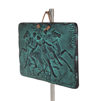 Plattor vägghängande hästar 23x17cm dekorativa med Handgjord finish, väggmonterad Dekorativ keramik 2 - grifon.se 