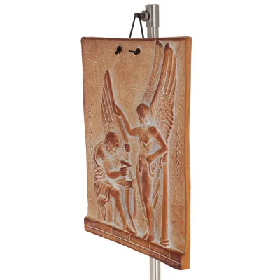 Daedalus icaros vägghängande tallrikar 23x18cm dekorativa med handgjord finish, väggmonterad Dekorativ keramik 2 - grifon.se 