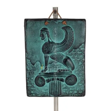 Sphinx wall hanging plaques 20x15cm decorative with Handmade finish, wall-mounted Decorative Ceramics 1 - grifon.se 