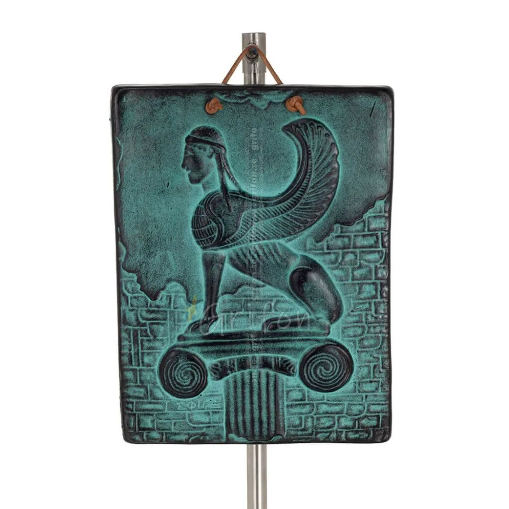 Sphinx wall hanging plaques 20x15cm decorative with Handmade finish, wall-mounted Decorative Ceramics 1 - grifon.se 