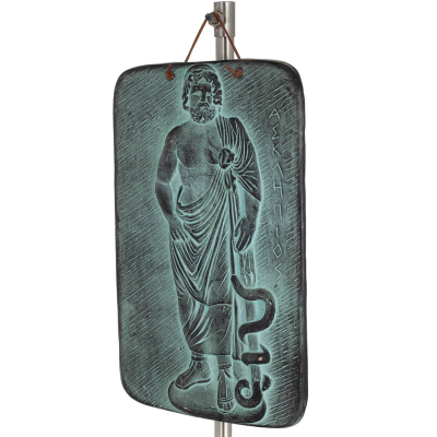 Asklepios vÃ¤gghÃ¤ngande tallrikar 24x15cm dekorativa med Handgjord finish, vÃ¤ggmonterad Dekorativ keramik 2 - grifon.se 