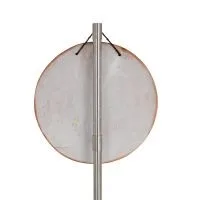 Plaketter hängande på väggen i form av en Phaistos-skiva 18cm dekorativ med handgjord finish, väggmonterad, minoisk kultur Dekor