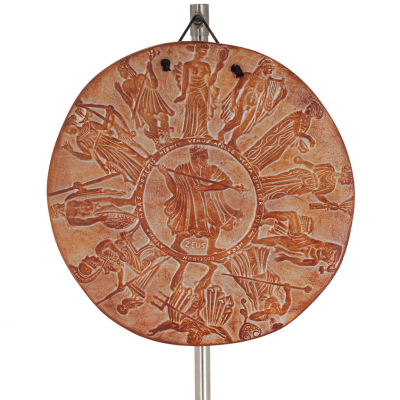 Wall hanging plaques gods of Olympus 22cm decorative with Handmade finish, wall-mounted Decorative Ceramics 1 - grifon.se 