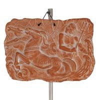 VÃ¤gghÃ¤ngande tallrikar Neptune 18x25cm dekorativa med Handgjord finish, vÃ¤ggmonterad Dekorativ keramik 1 - grifon.se 