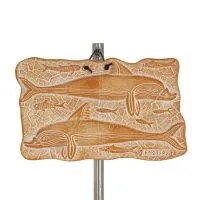Wall hanging plates dolphins 12x19cm decorative with Handmade finish, wall-mounted Decorative Ceramics 1 - grifon.se 