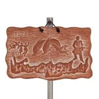 Plattor vägghängande Kreta + show 11x18cm dekorativa med handgjord finish, väggmonterad Dekorativ keramik 1 - grifon.se 