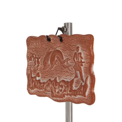 Plaques wall hanging Crete + show 11x18cm decorative with Handmade finish, wall-mounted Decorative Ceramics 2 - grifon.se 