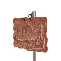 Plaques wall hanging Crete + show 11x18cm decorative with Handmade finish, wall-mounted Decorative Ceramics 2 - grifon.se 