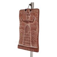 Πλάκες κρεμαστές τοίχου Θεά όφεων, Η θεά της γονιμότητας 17χ12εκ διακοσμητικό με Χειροποίητο φινίρισμα, επιτοίχιο Διακοσμητικά Κ