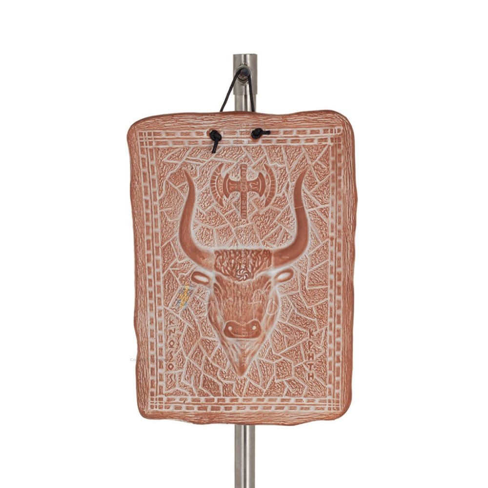 Plaques wall hanging Bulls head 17x23cm decorative with Handmade finish, wall-mounted Decorative Ceramics 1 - grifon.se 