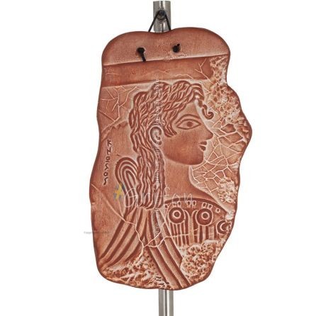 Parisiska vägghängande tallrikar 19x11cm dekorativa med Handgjord finish, väggmonterad Dekorativ keramik 1 - grifon.se