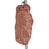 Parisiska vägghängande tallrikar 19x11cm dekorativa med Handgjord finish, väggmonterad Dekorativ keramik 2 - grifon.se 