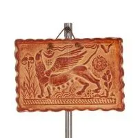 Grypas form vägghängande tallrikar 17x12cm dekorativa med Handgjord finish, vägghängda Dekorativ keramik 1 - grifon.se 